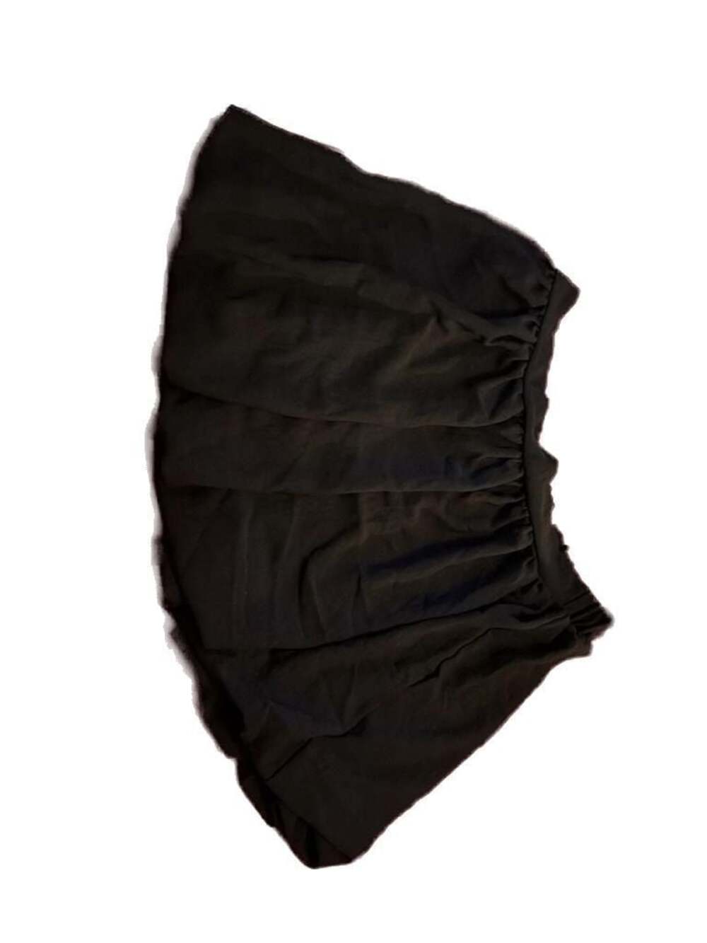 Saints Black Bubble Mini Skirt with Elastic Waist